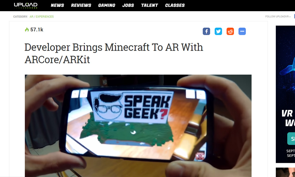 Developer Brings Minecraft To AR With ARCore/ARKit